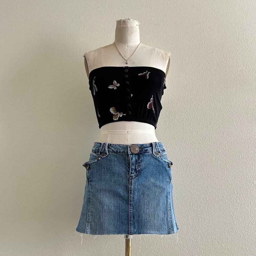 handmade black butterfly bandeau